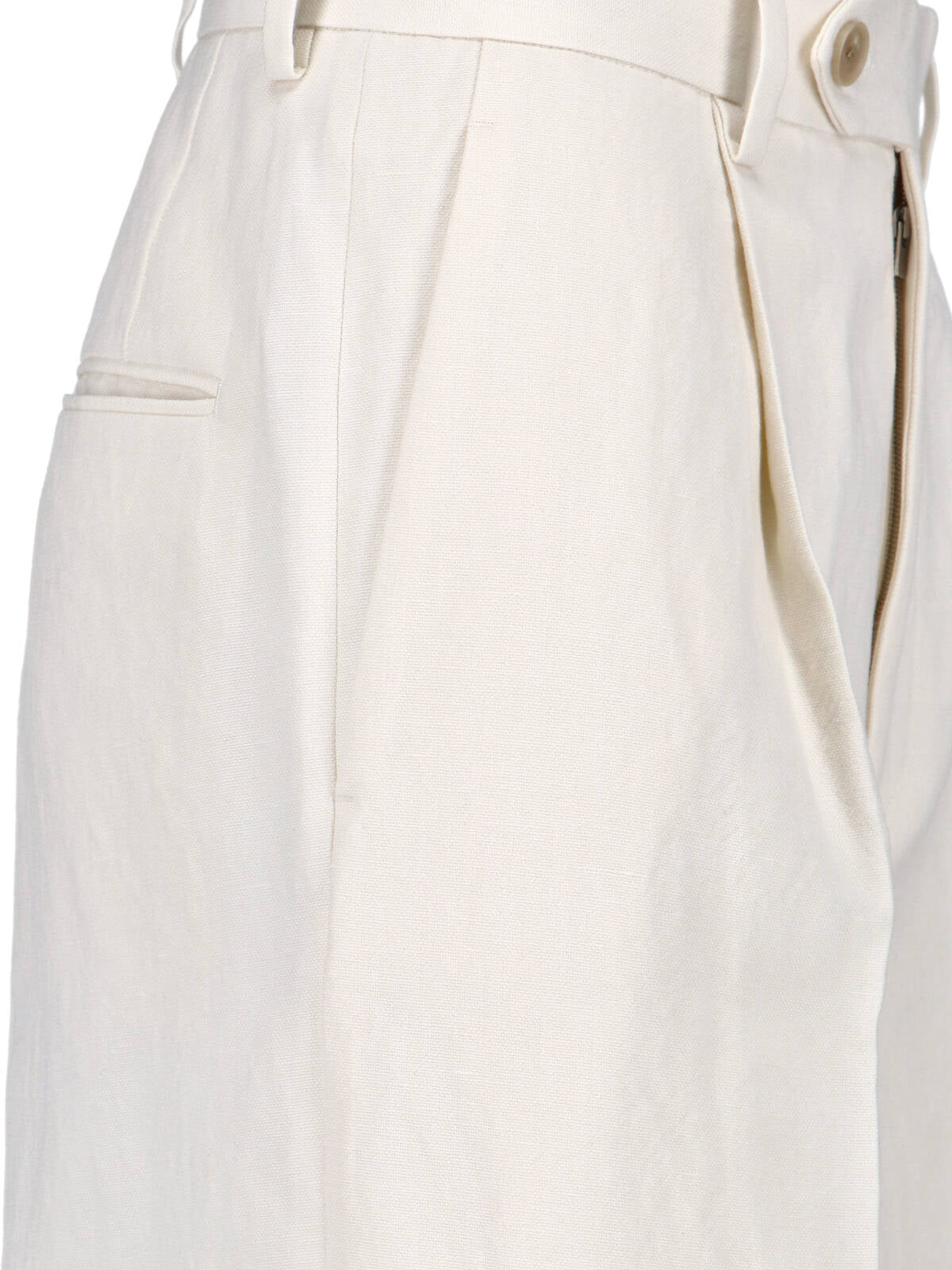 AURALEE Trousers White Wool