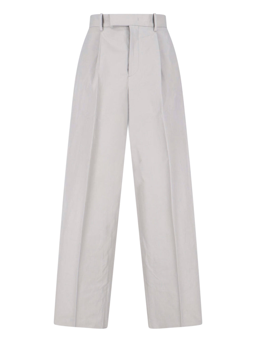 Jil Sander 100% Cotton trousers in gray