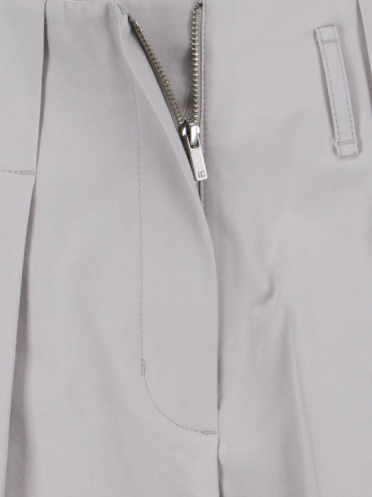Low Classic Trousers Grey Cotton