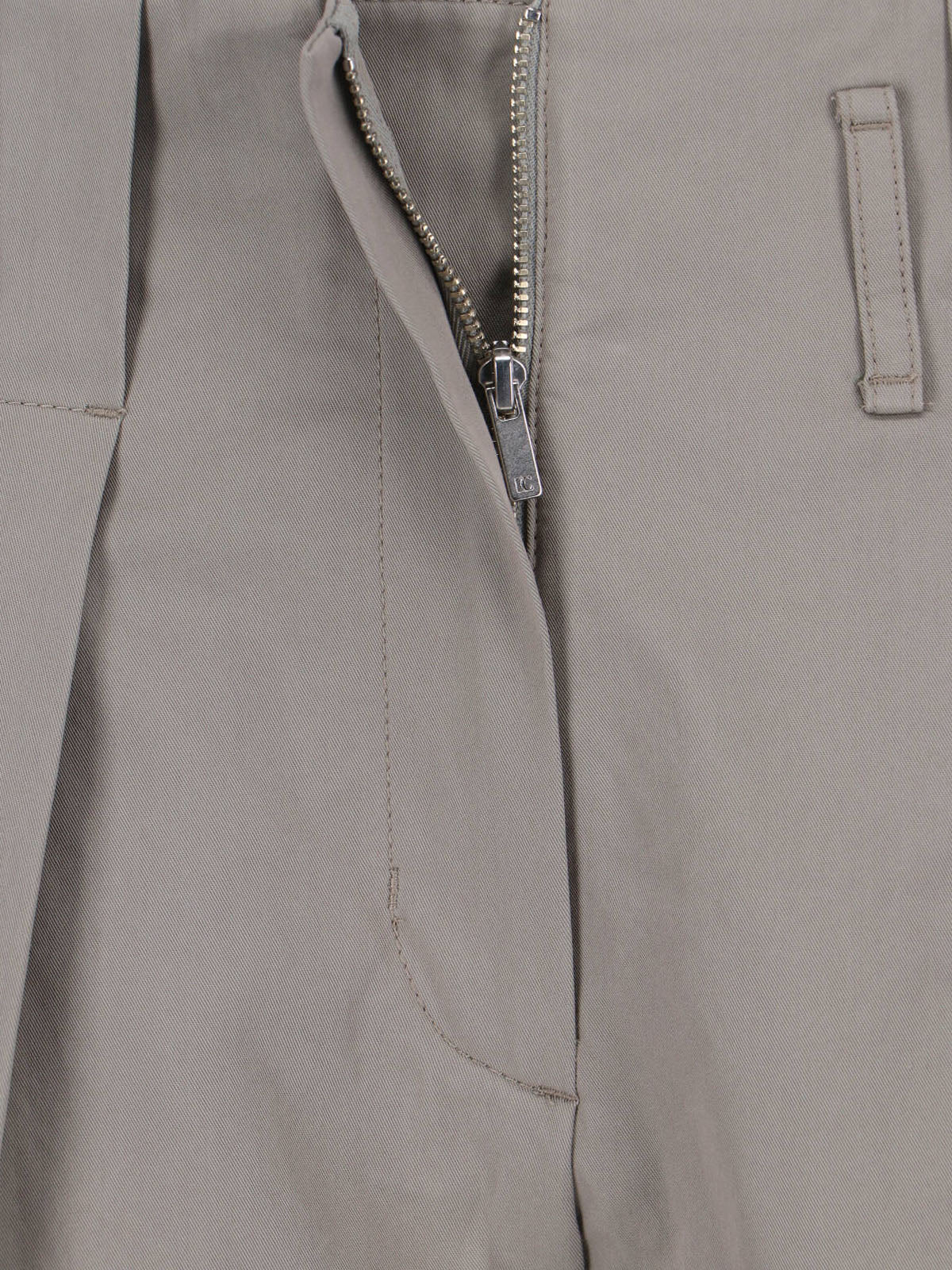 Low Classic Trousers Grey Cotton