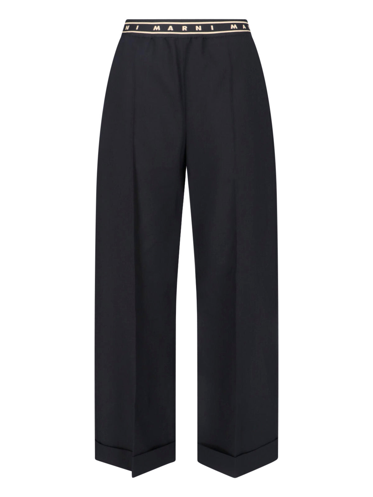 Marni Trousers Black Virgin Wool Woven