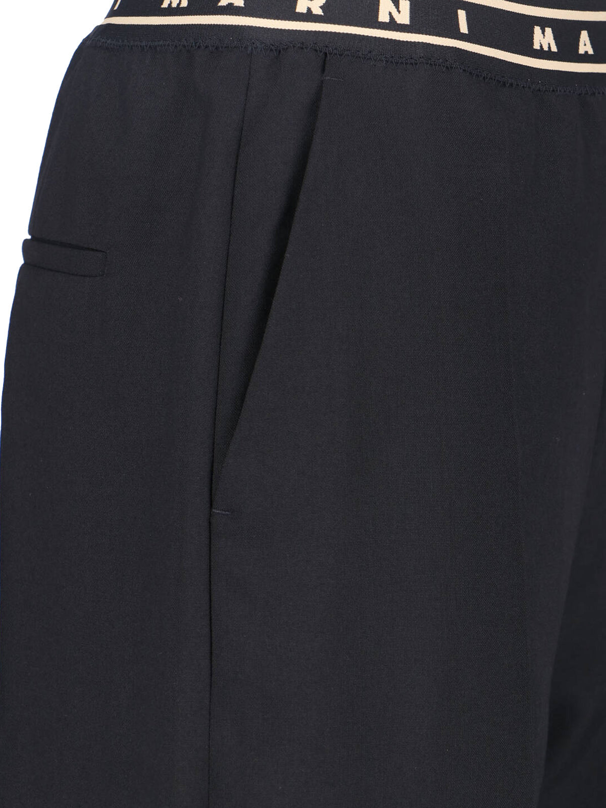 Marni Trousers Black Virgin Wool Woven