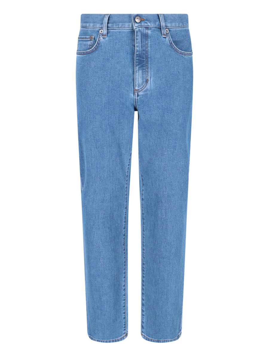 Zegna City 98% Cotton jeans in blue