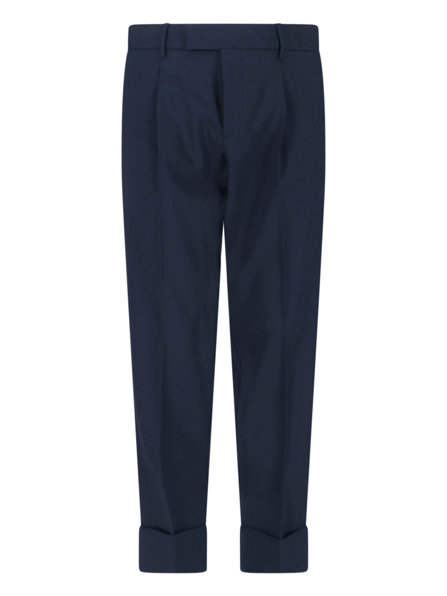 Cruna 95% Virgin Wool trousers in navy