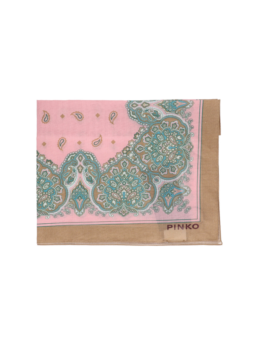 Pinko 100% Cotton scarf in pink