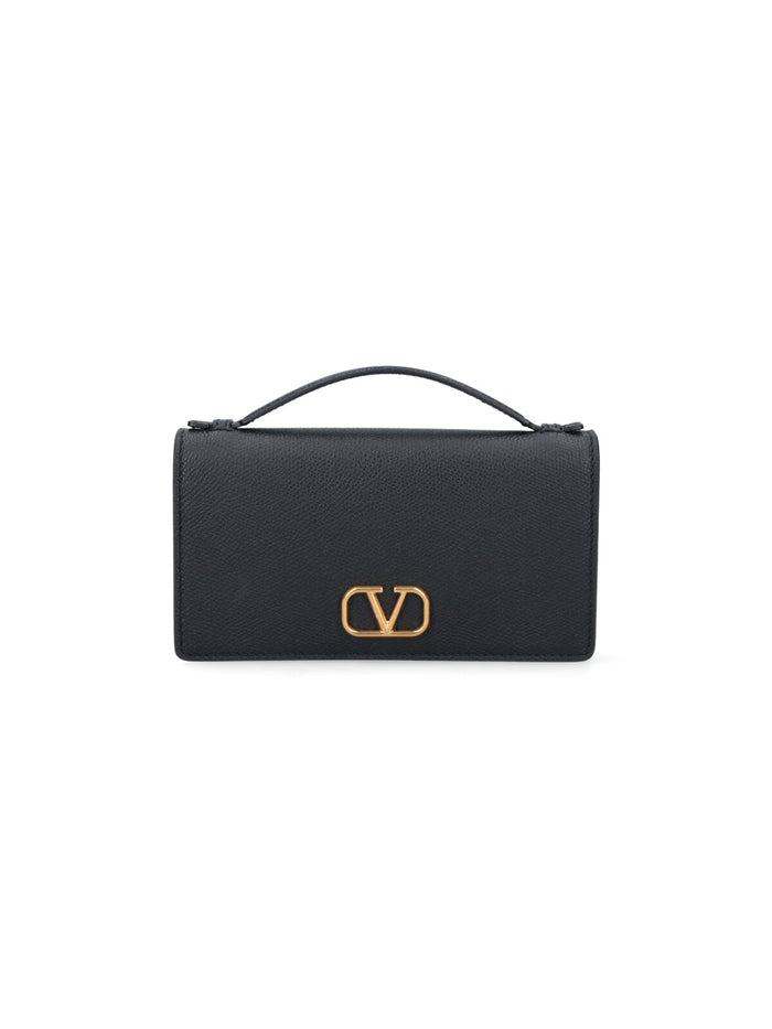 Valentino Garavani Wallets Black Leather