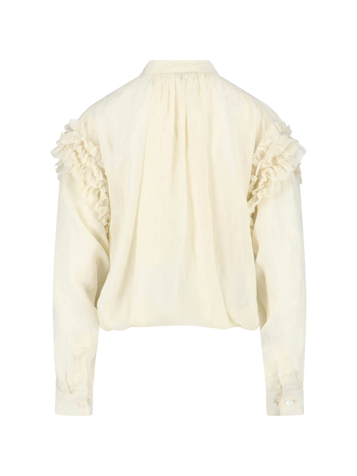 Dries Van Noten Shirts White Ramie