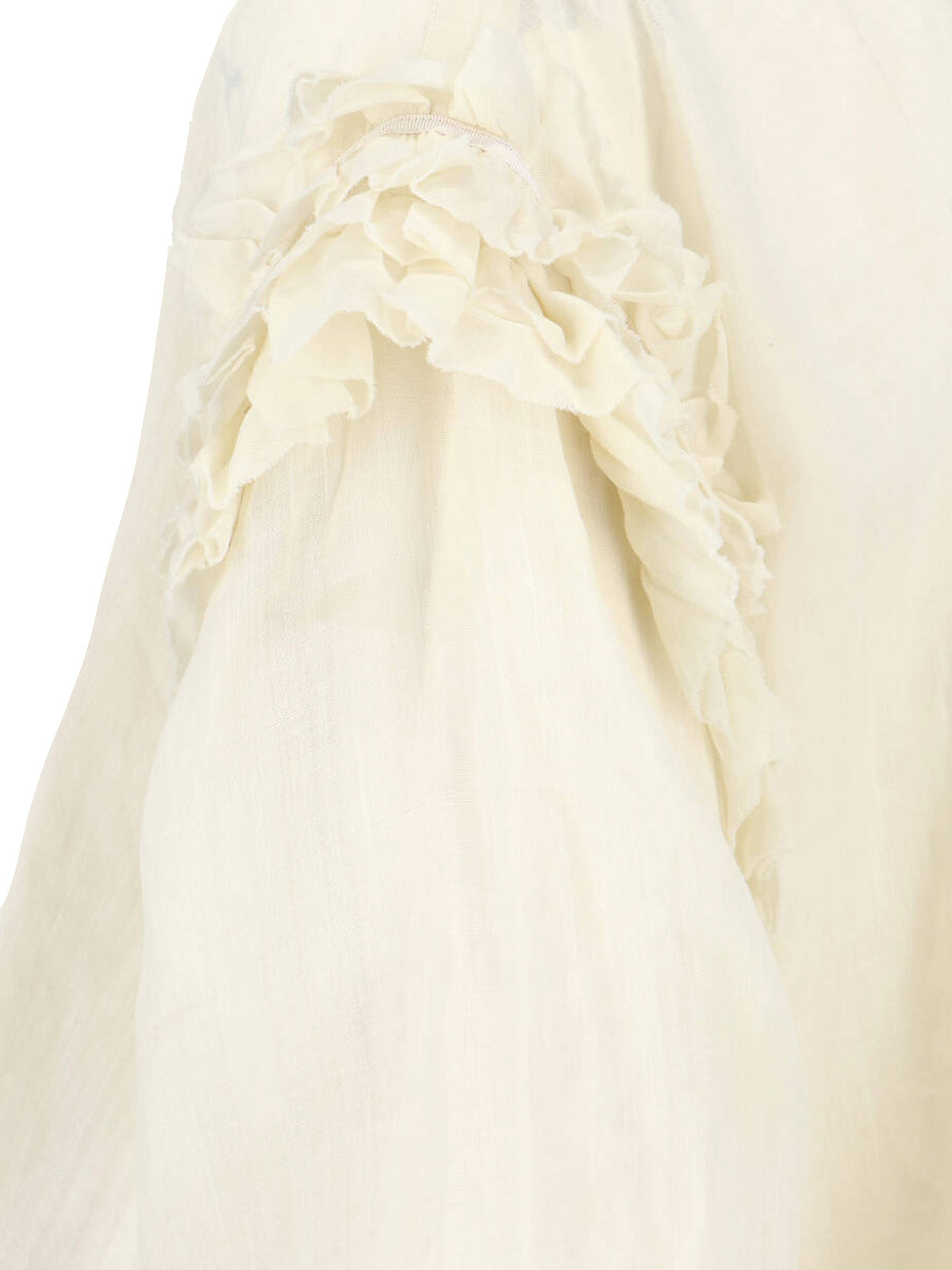 Dries Van Noten Shirts White Ramie