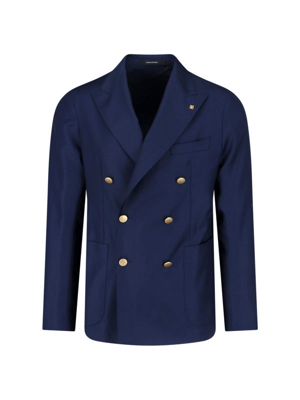 Tagliatore 100% virgin wool blazer in navy