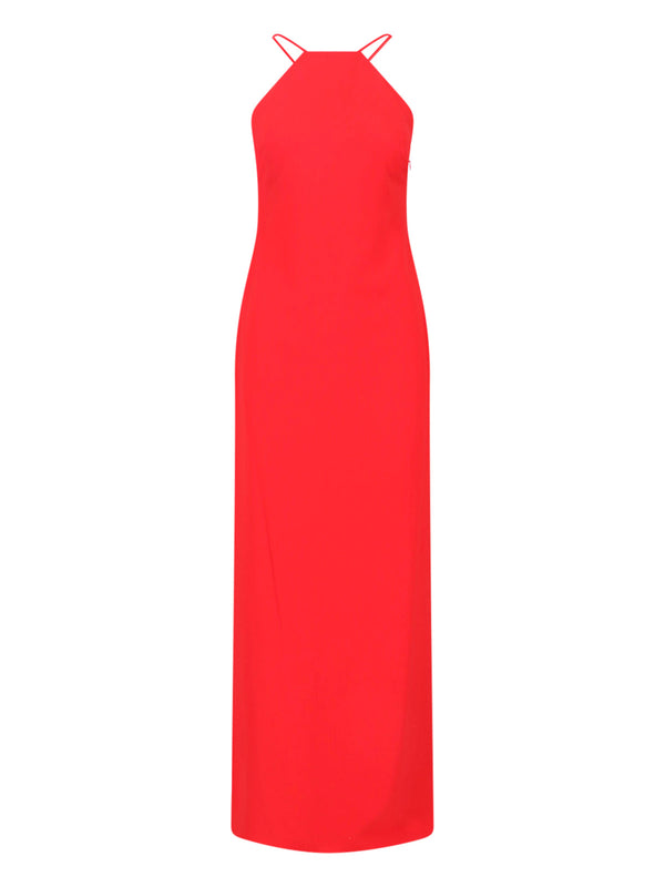 Lauren Ralph Lauren 91% Recycled Polyester dress in red
