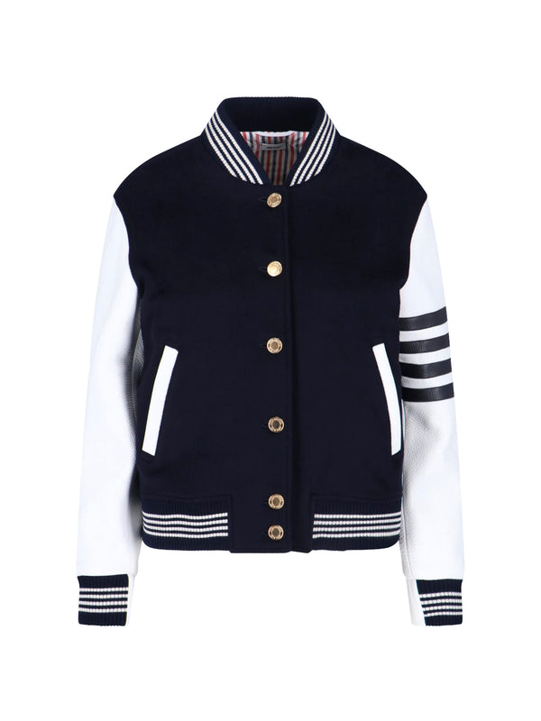Thom Browne 100% wool jacket in navy