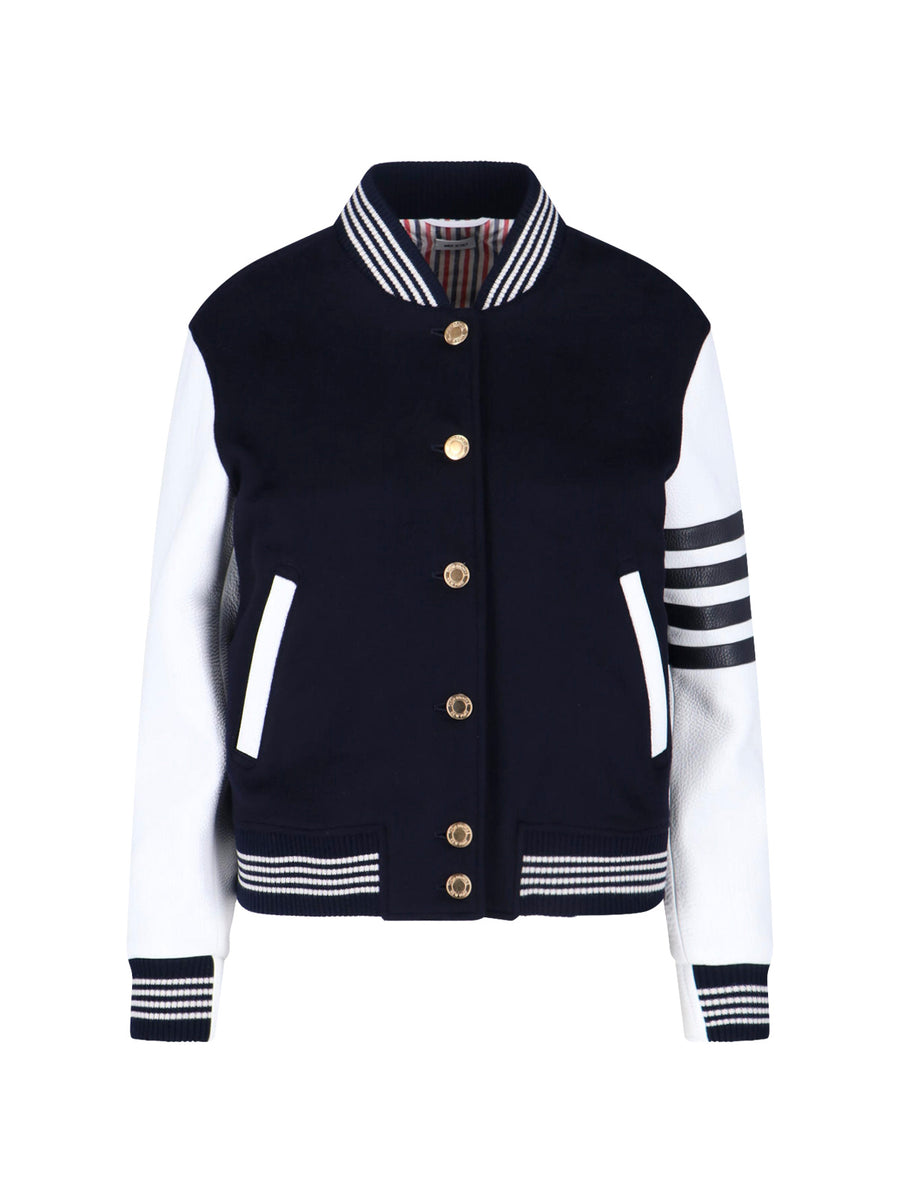 Thom Browne 100% wool jacket in navy