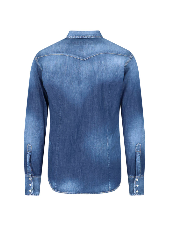 Dsquared2 Shirts Blue Cotton