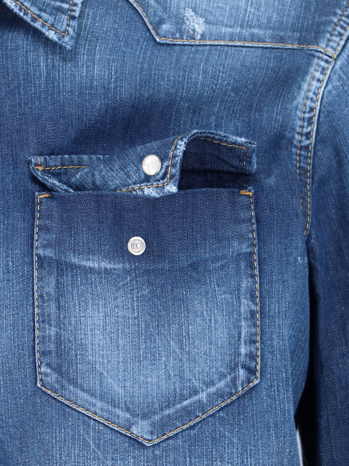 Dsquared2 Shirts Blue Cotton
