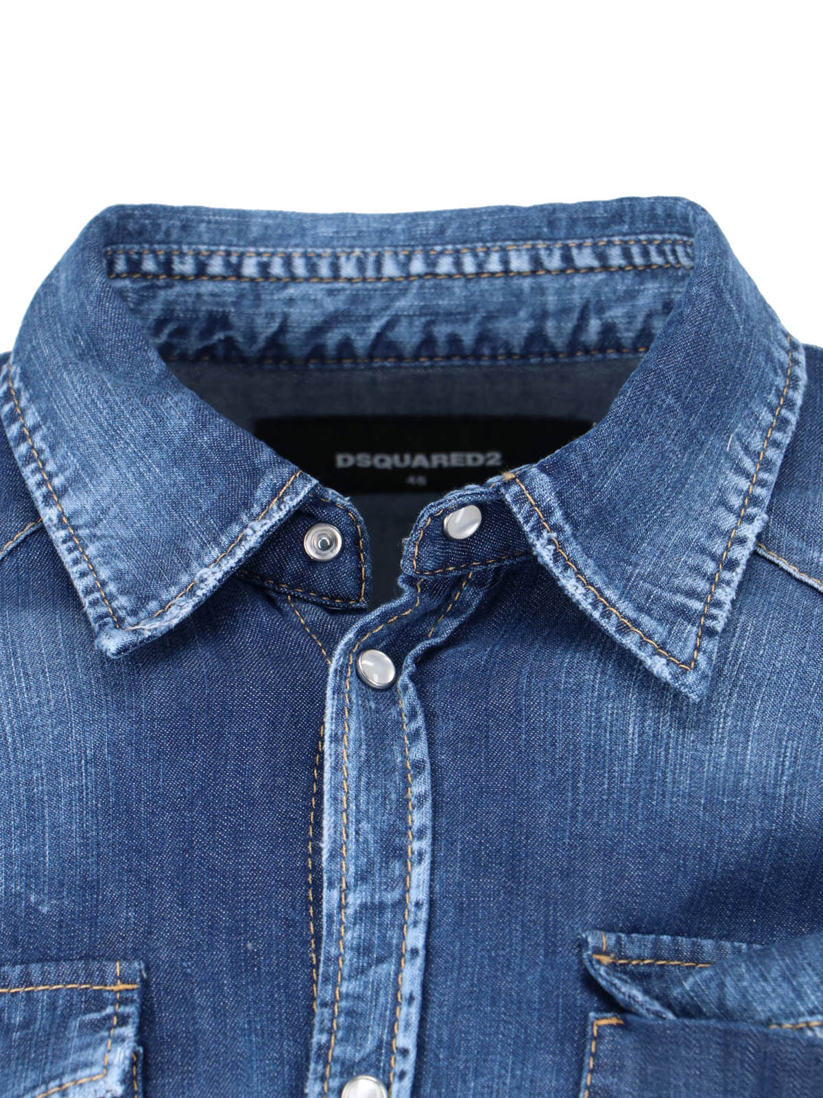Dsquared2 Shirts Blue Cotton