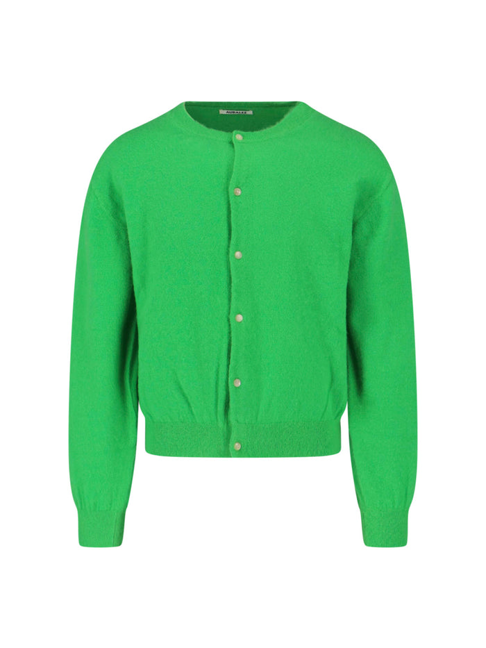 Auralee Sweaters Green Cashmere