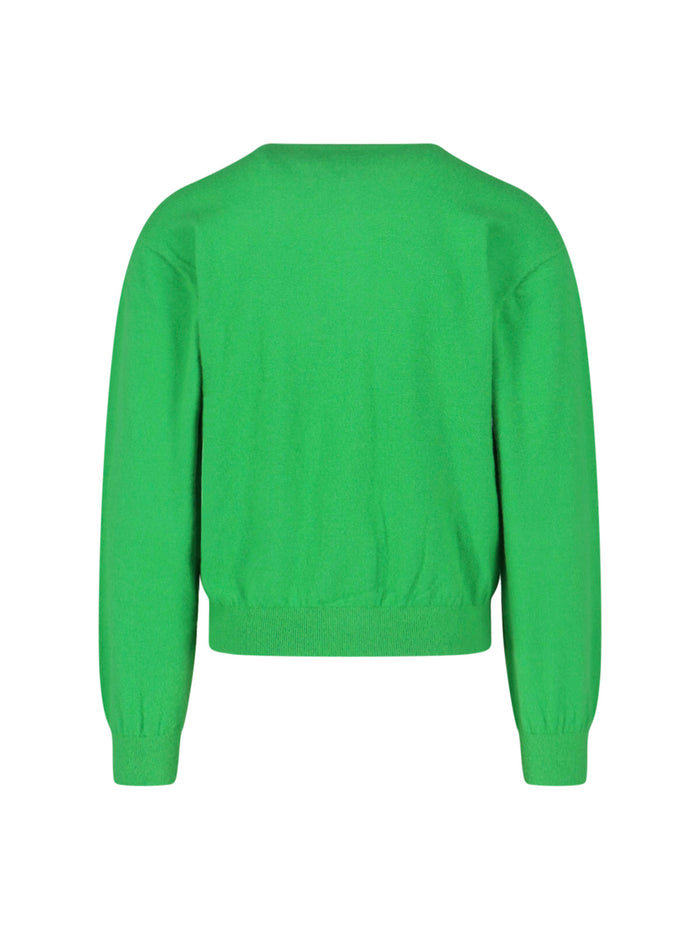 Auralee Sweaters Green Cashmere