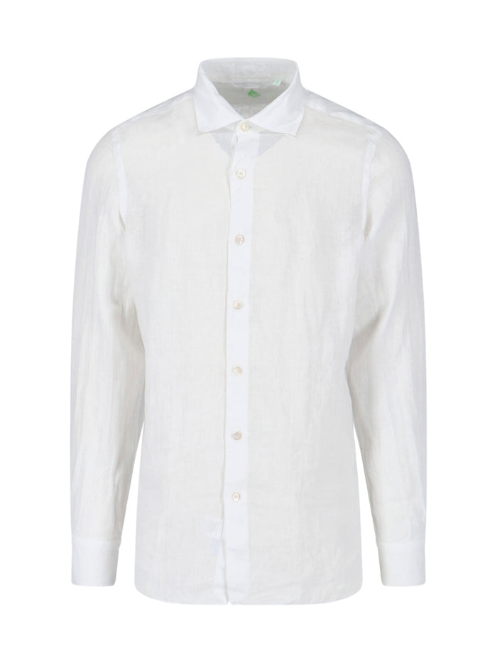 Finamore Shirts White Linen