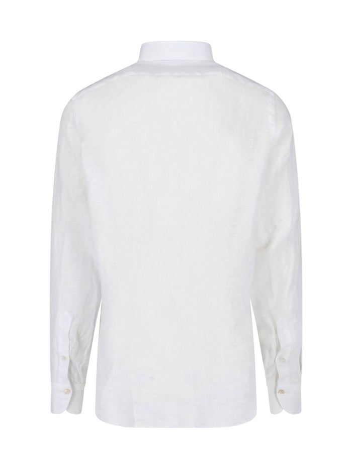 Finamore Shirts White Linen