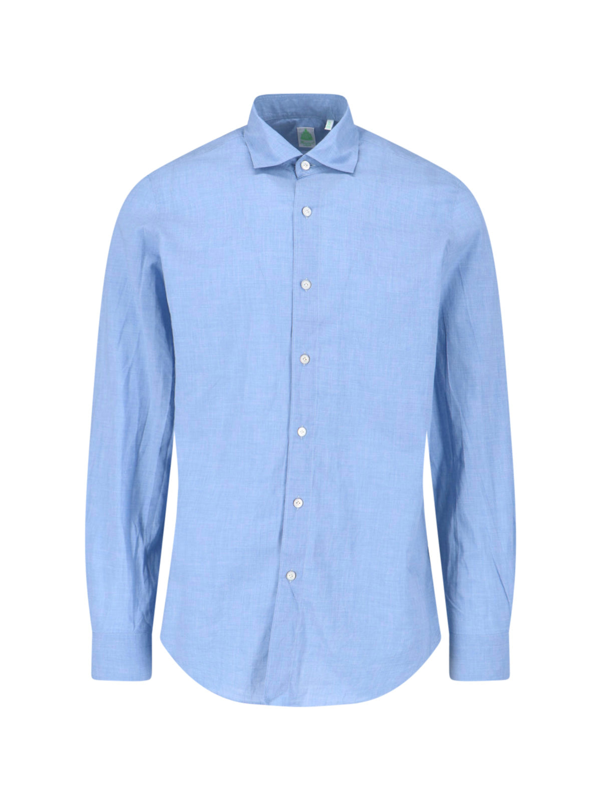 Finamore Shirts Blue Cotton