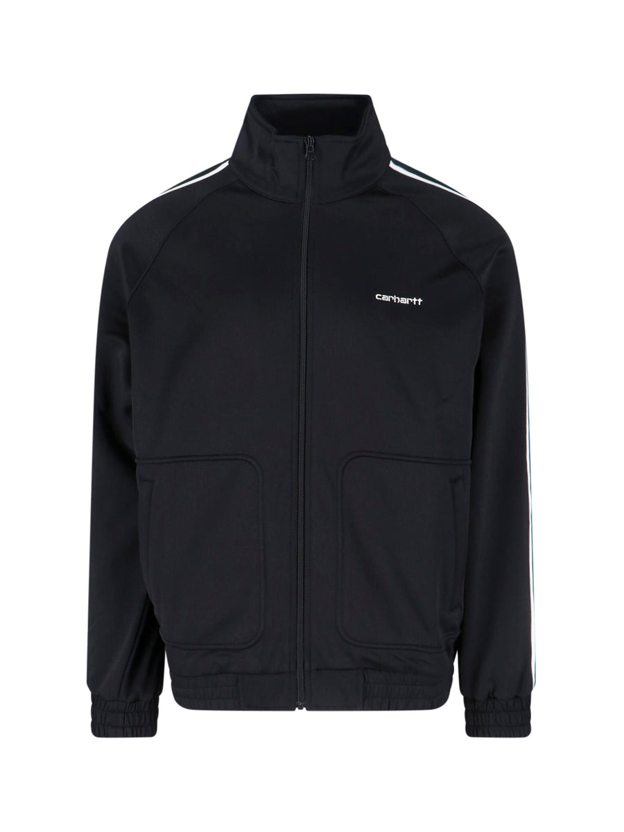 Carhartt Wip 64% Polyester track jacket in black