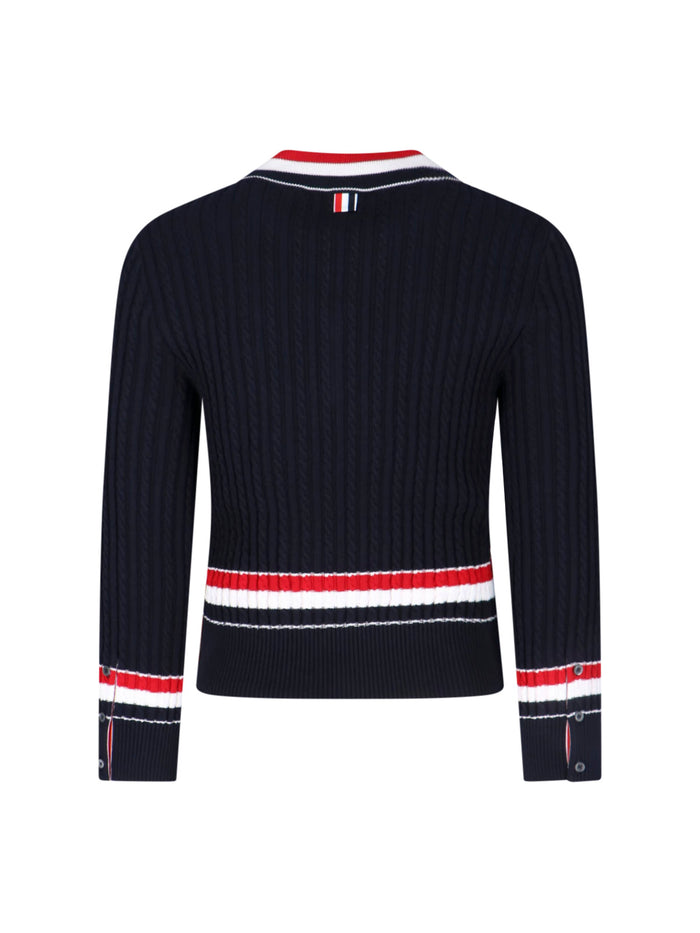 Thom Browne Sweaters Blue Cotton