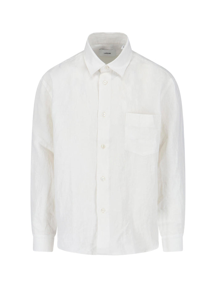 Lardini Shirts White Linen