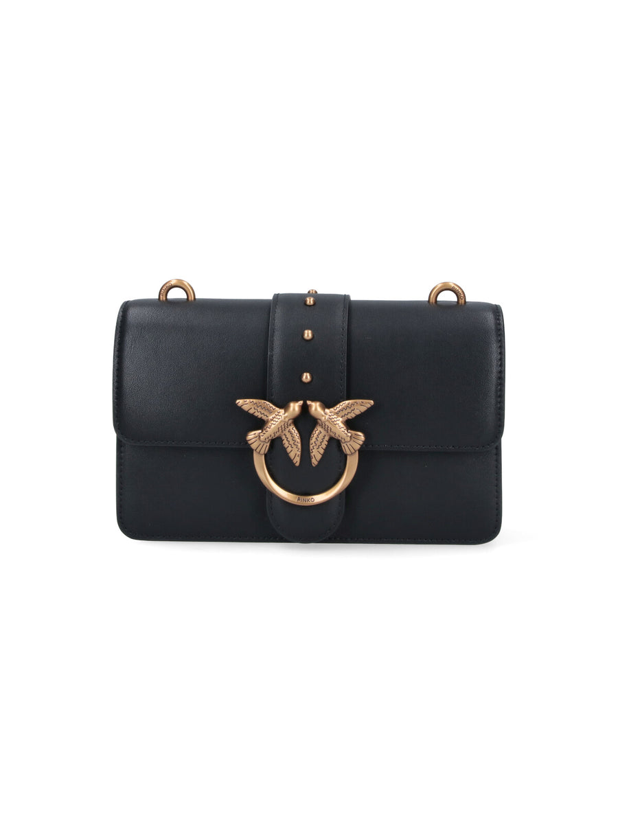 Pinko 92% Leather shoulder bag in black