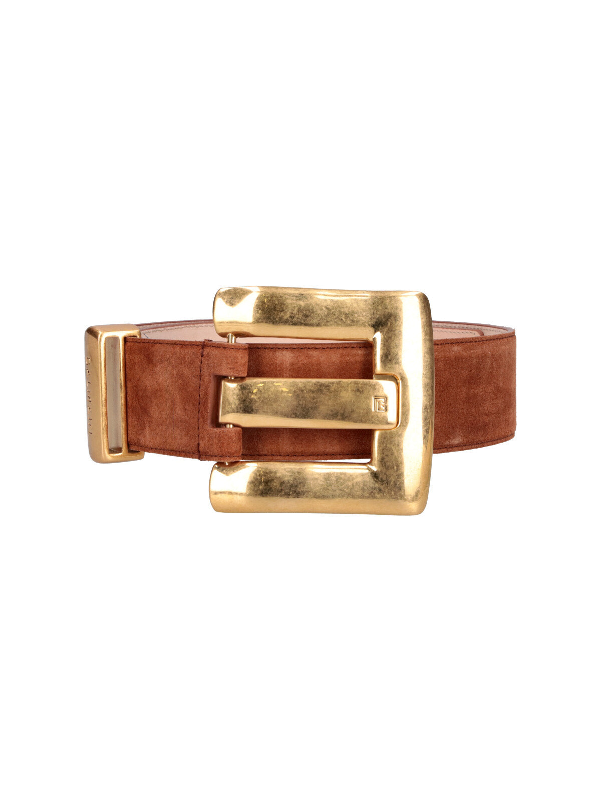 Balmain Belts Brown Calf Leather