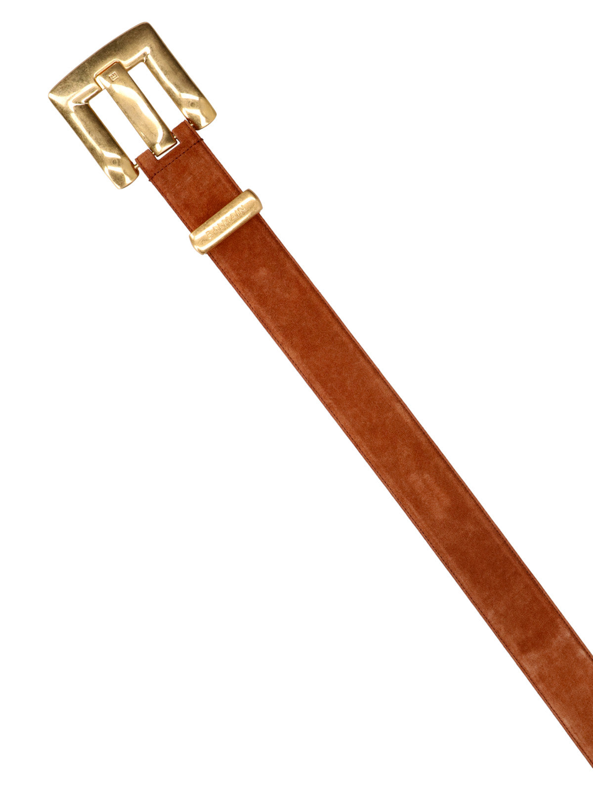 Balmain Belts Brown Calf Leather