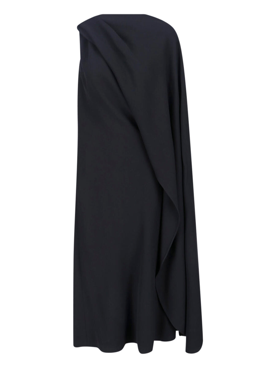 Balenciaga 68% silk dress in black