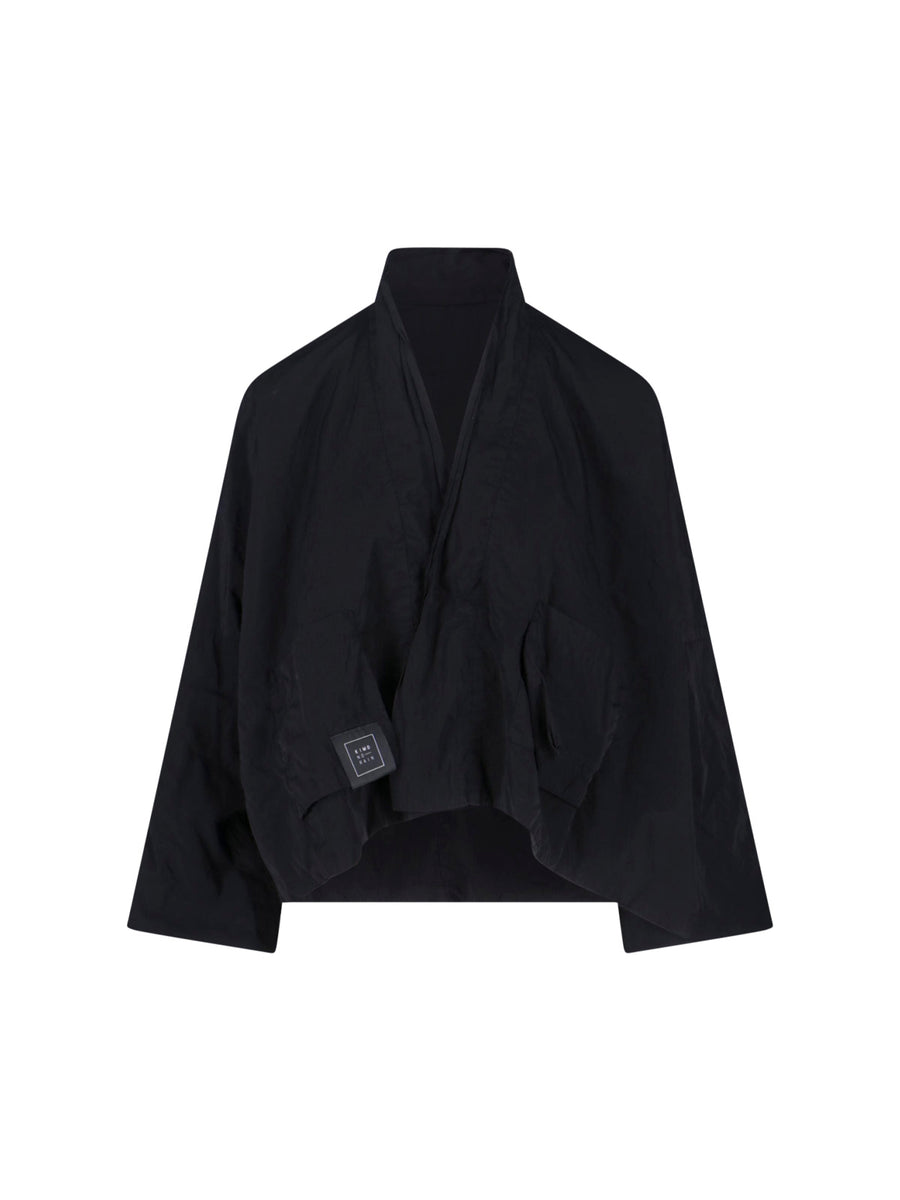 Kimono Rain 100% polyamide jacket in black