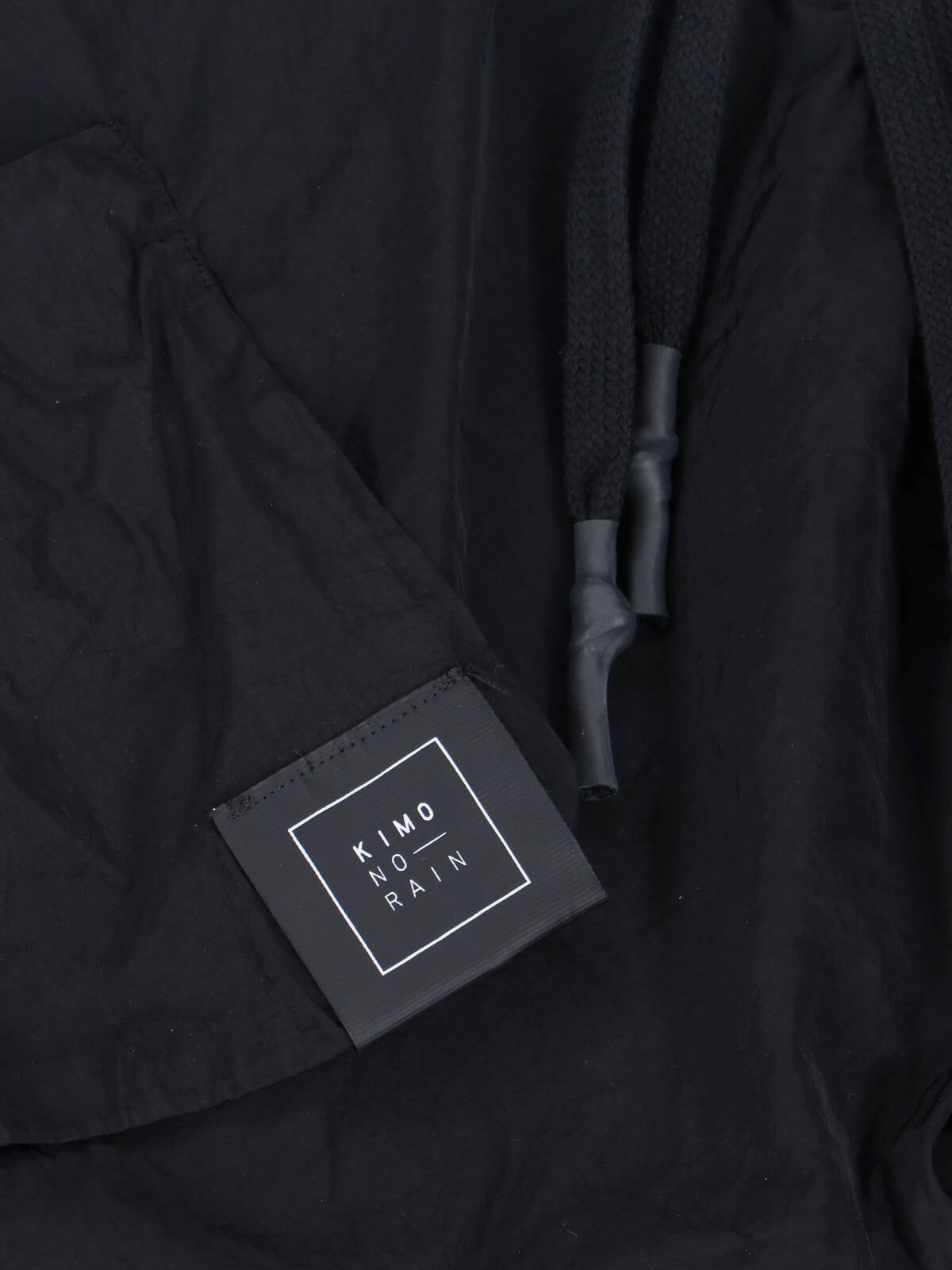 Kimono Rain Jackets Black Polyamide