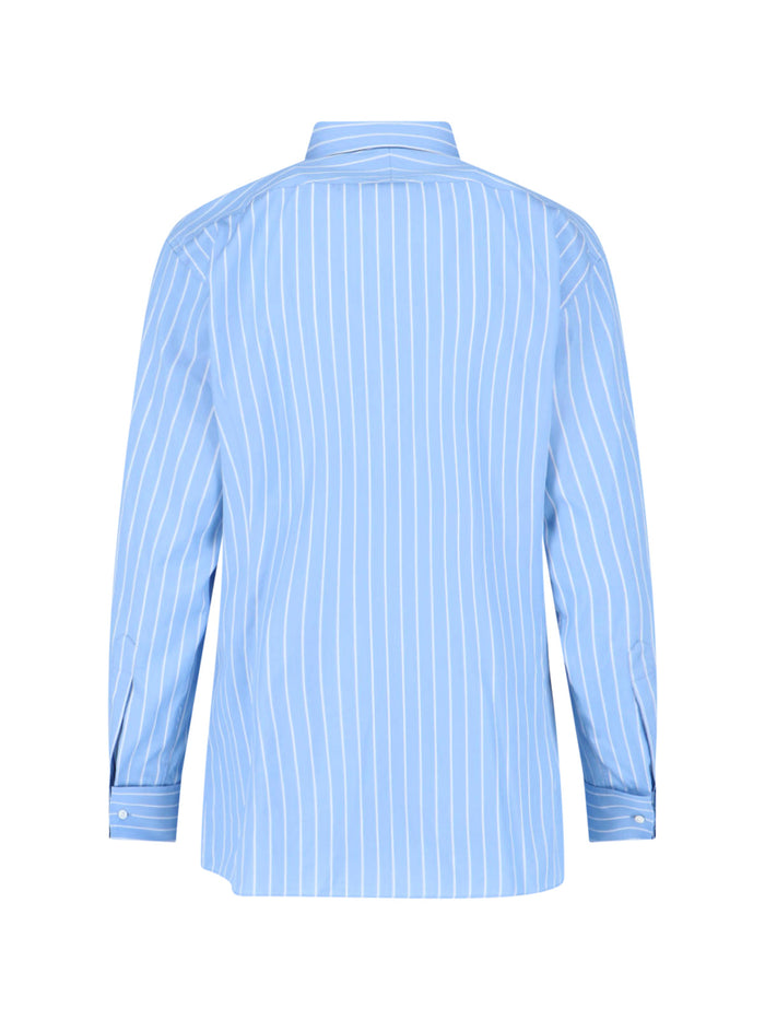 AURALEE Shirts Blue Cotton