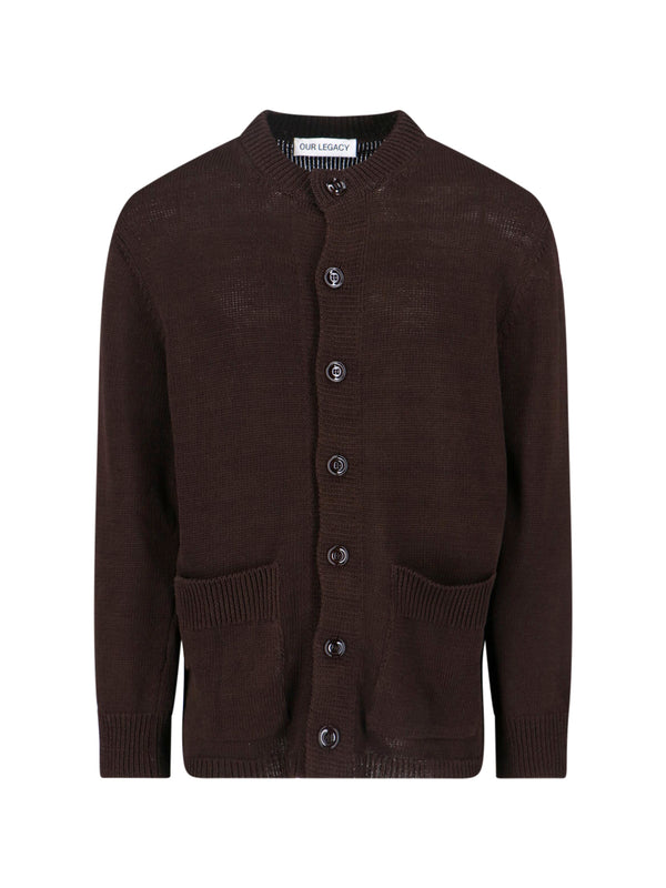 Our Legacy 100% Organic Cotton cardigan in brown