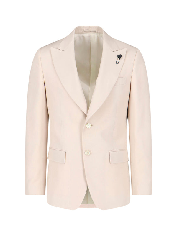 Lardini Paif 98% Viscose blazer in beige