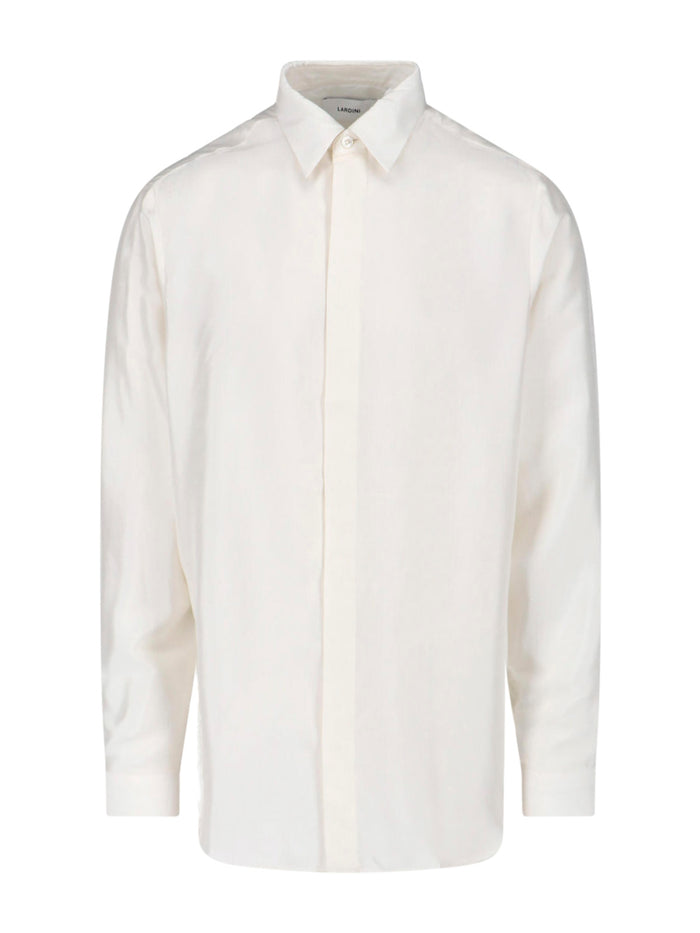Lardini Shirts White Silk