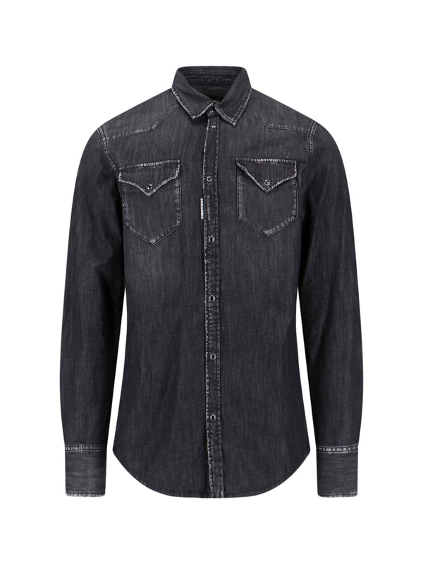 Dsquared2 100% Cotton shirt in black
