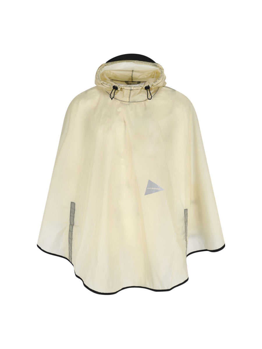 And Wander 100% Nylon cape in white