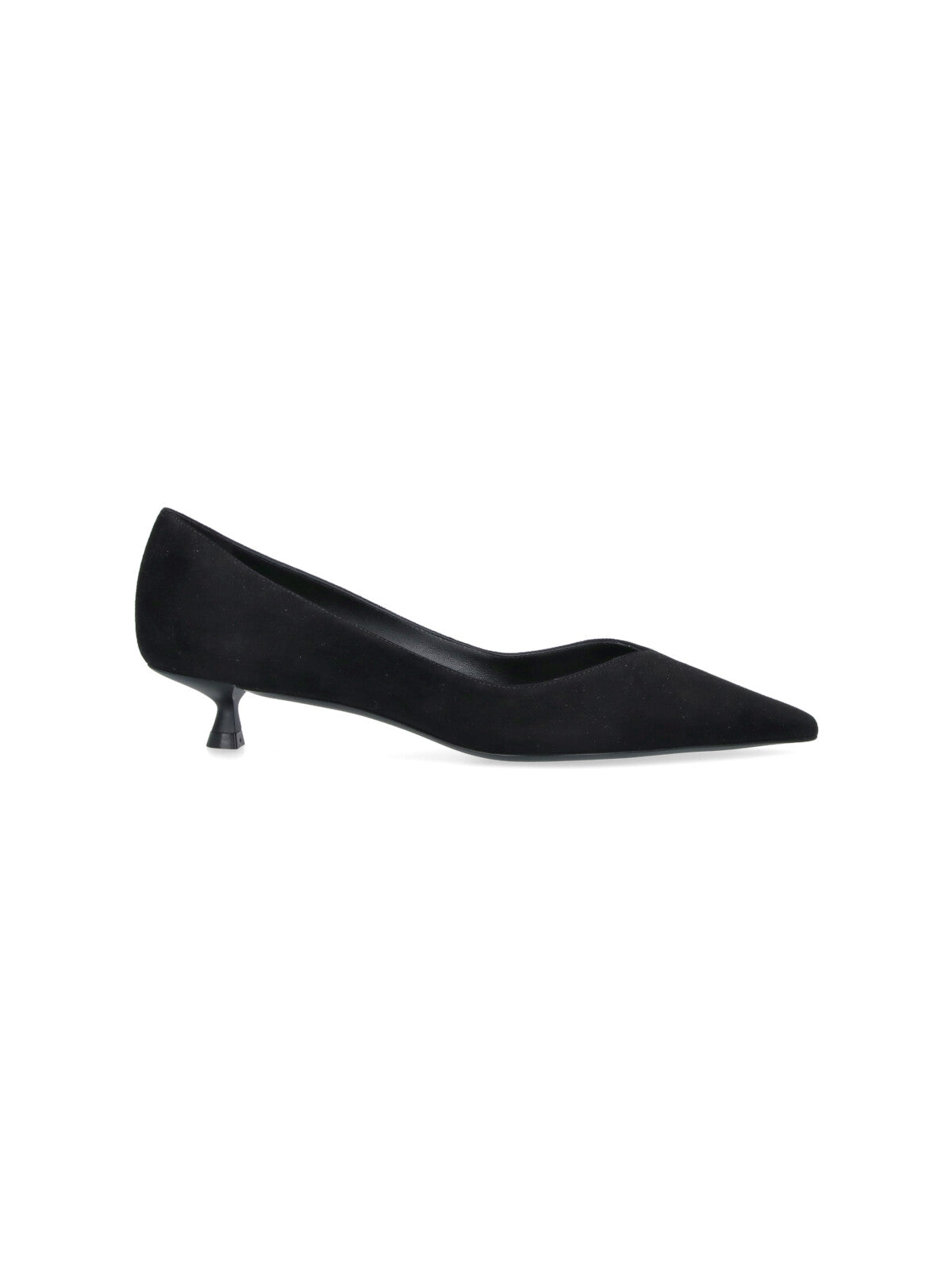 Stuart Weitzman With Heel Black Upper: Goat Leather