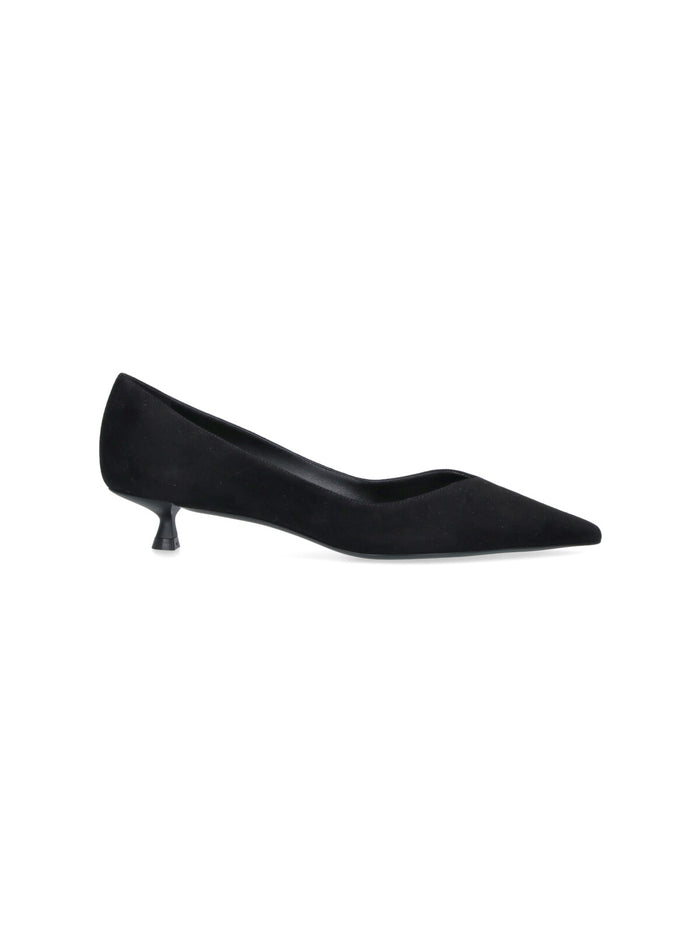 Stuart Weitzman With Heel Black Upper: Goat Leather