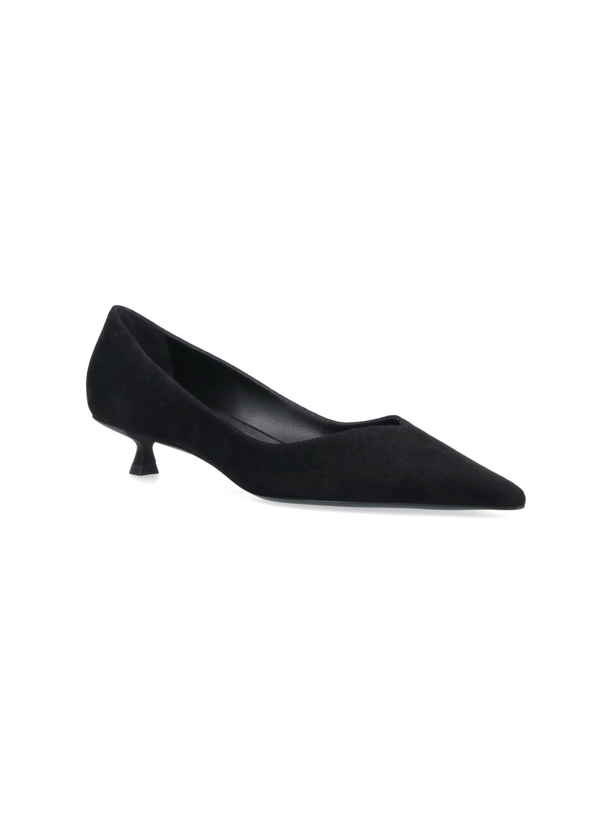 Stuart Weitzman With Heel Black Upper: Goat Leather