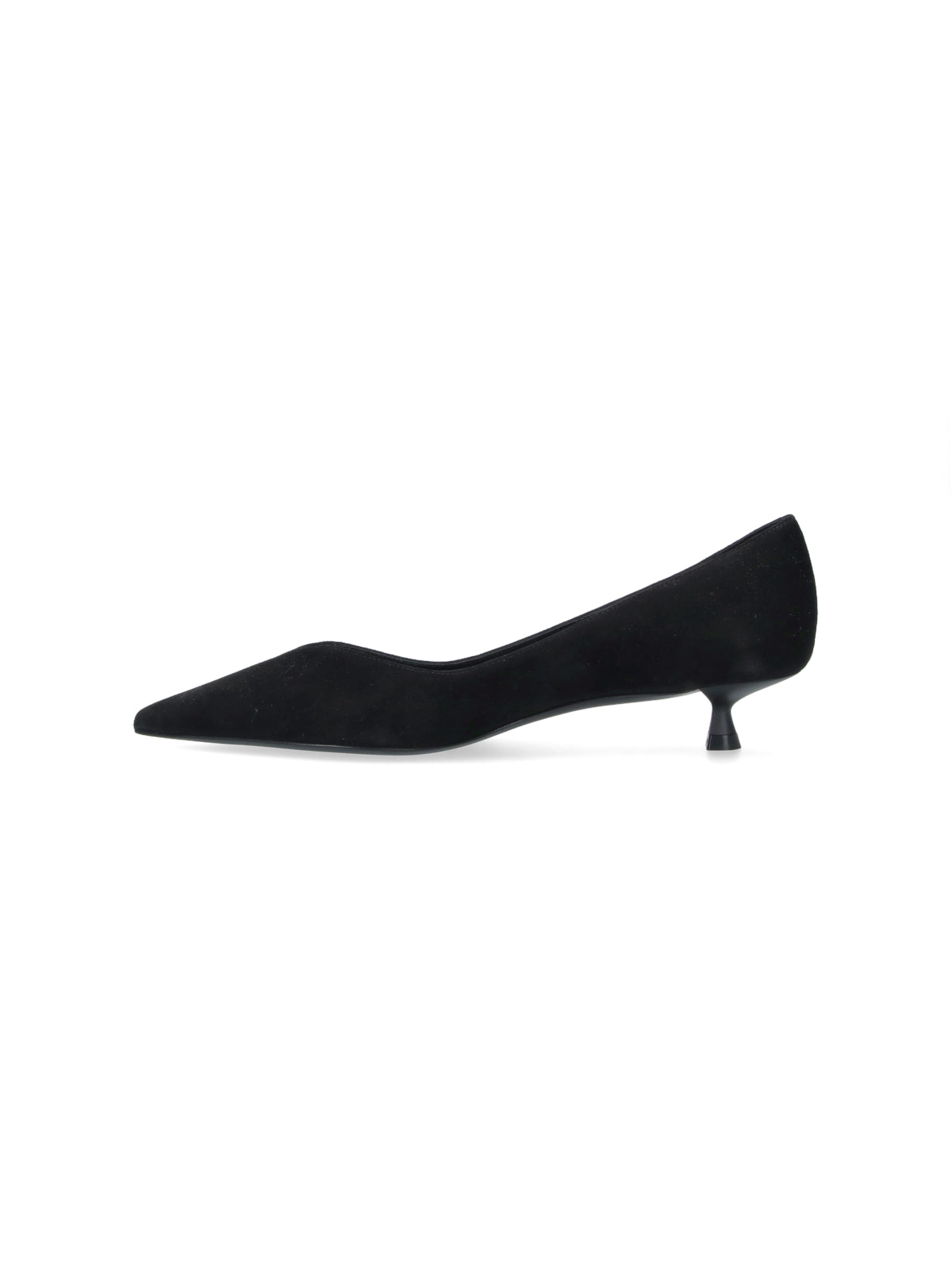 Stuart Weitzman With Heel Black Upper: Goat Leather