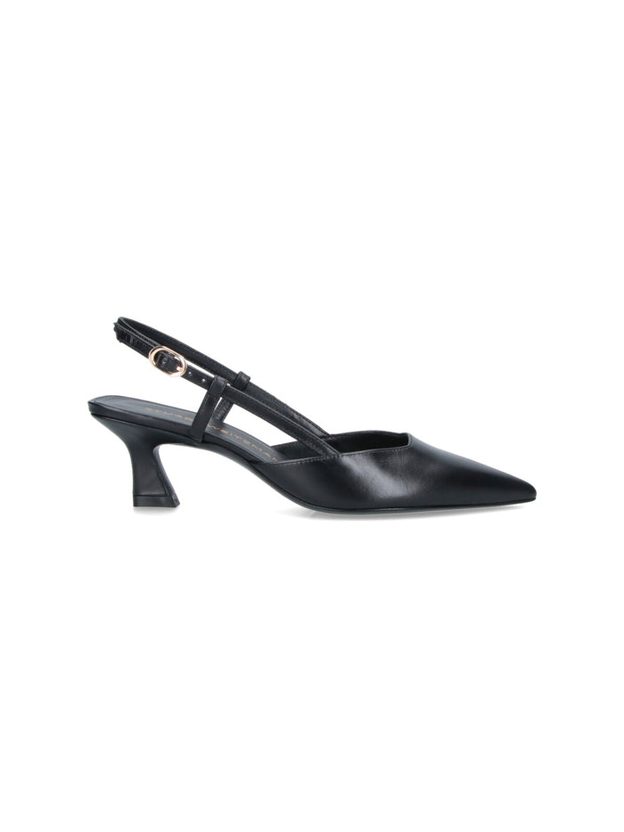 Stuart Weitzman With Heel Black Upper: Calf Leather