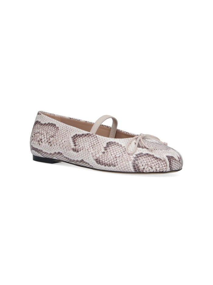Stuart Weitzman Flat shoes White Upper: Goat Leather