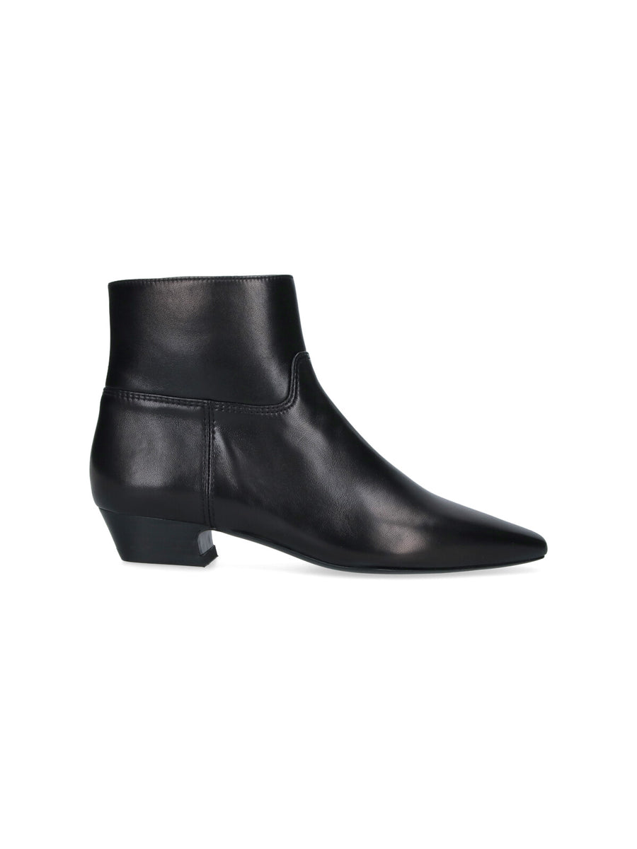 Stuart Weitzman Upper: 100% Lamb Leather boot in black