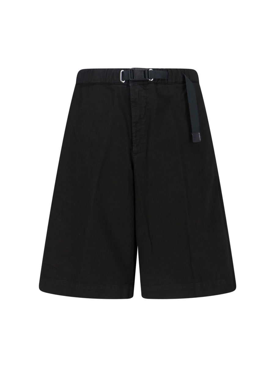 White Sand 100% Cotton shorts in black
