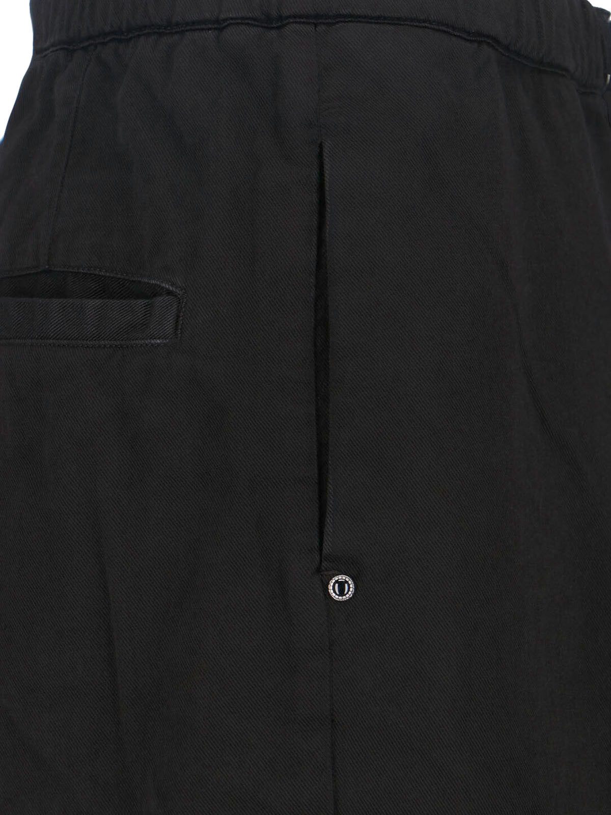 WHITE SAND Trousers Black Cotton