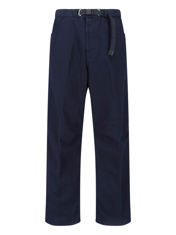 White Sand 100% cotton trousers in navy