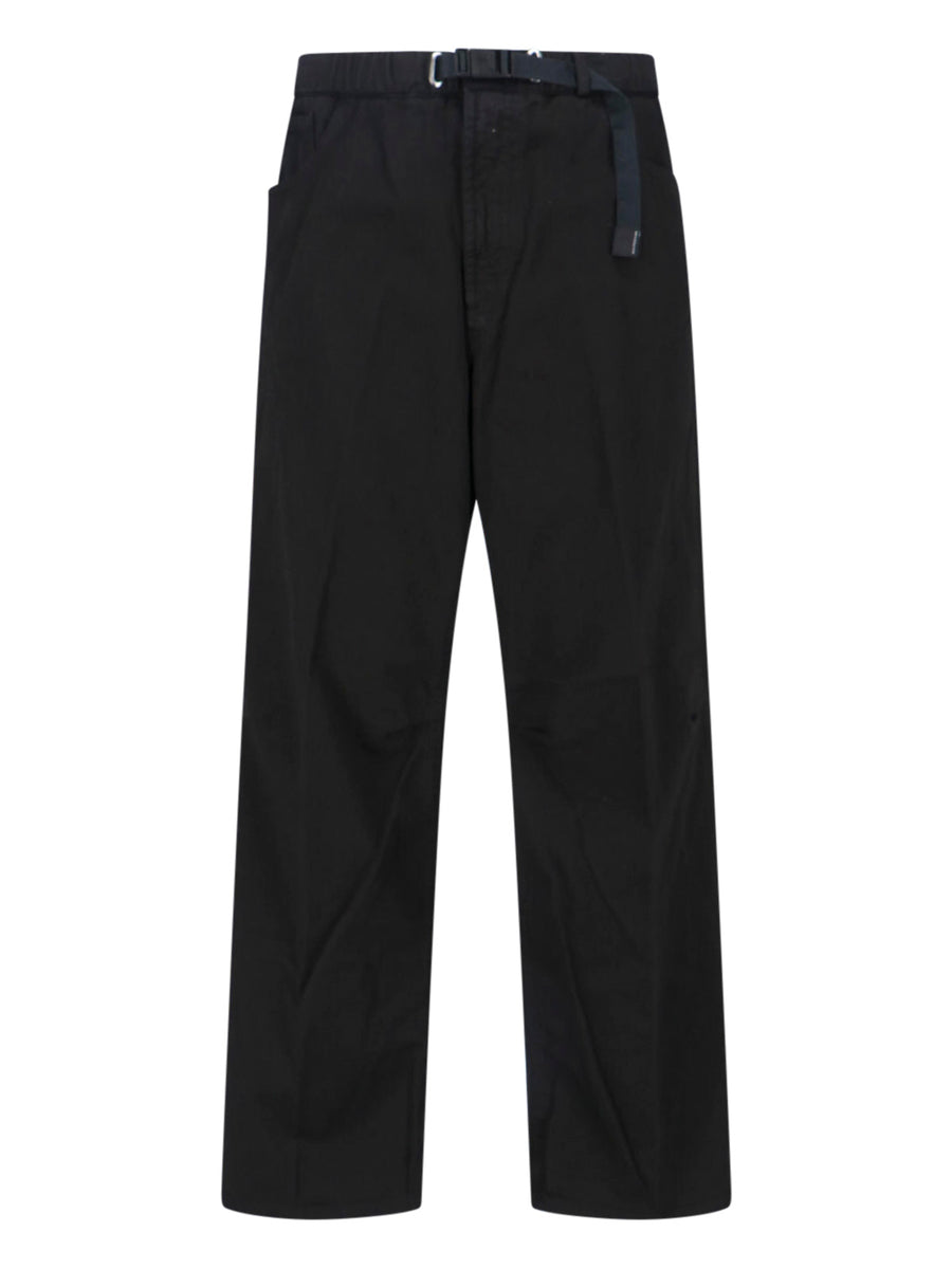 White Sand 100% cotton trousers in black